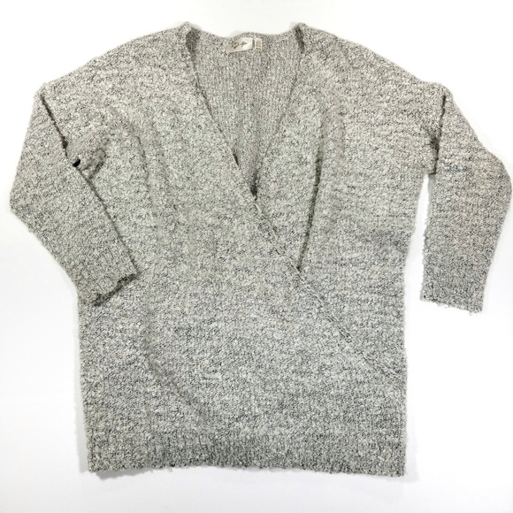 surplice wrap sweater